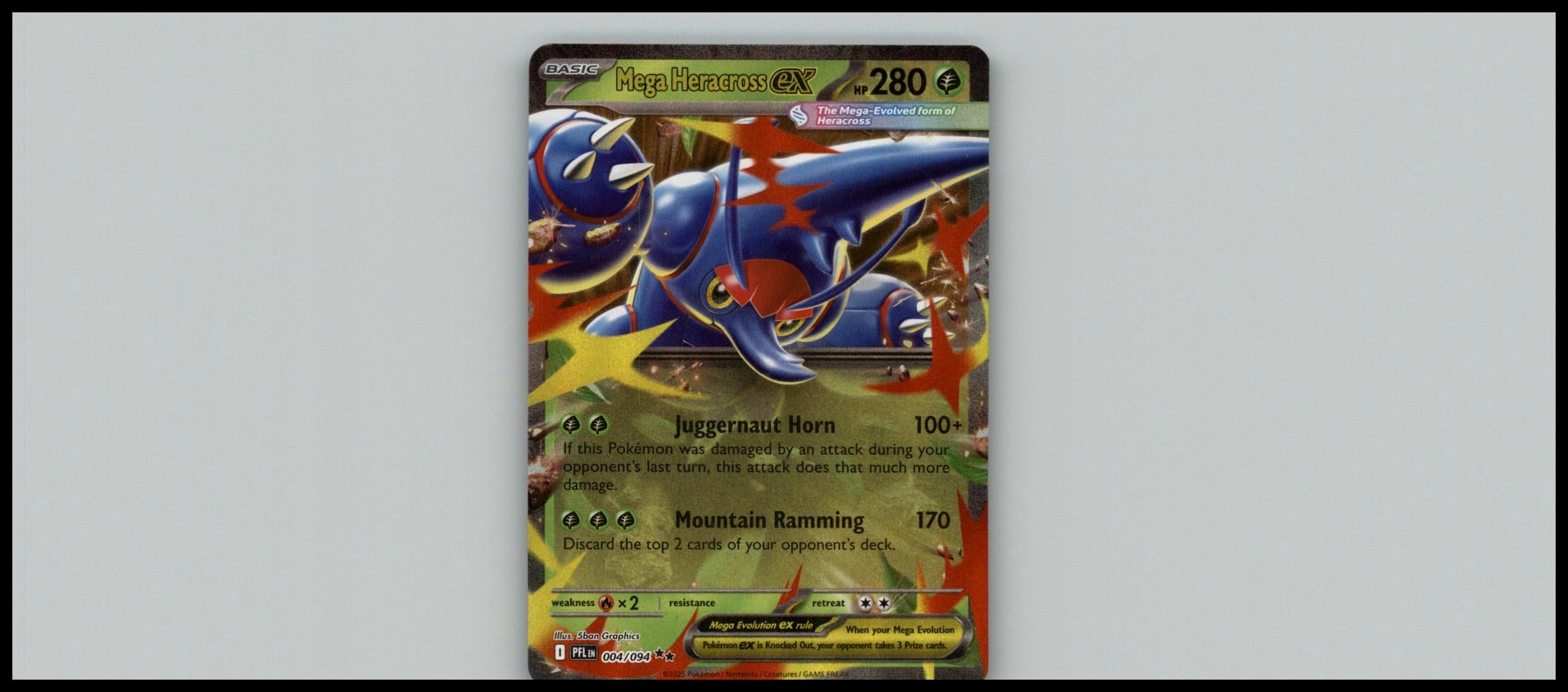 Mega Heracross ex ME02: Phantasmal Flames #004/094