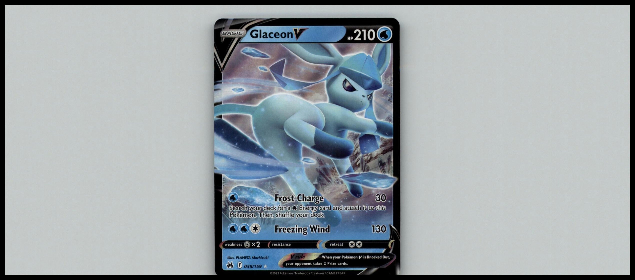 Glaceon V Crown Zenith #038/159